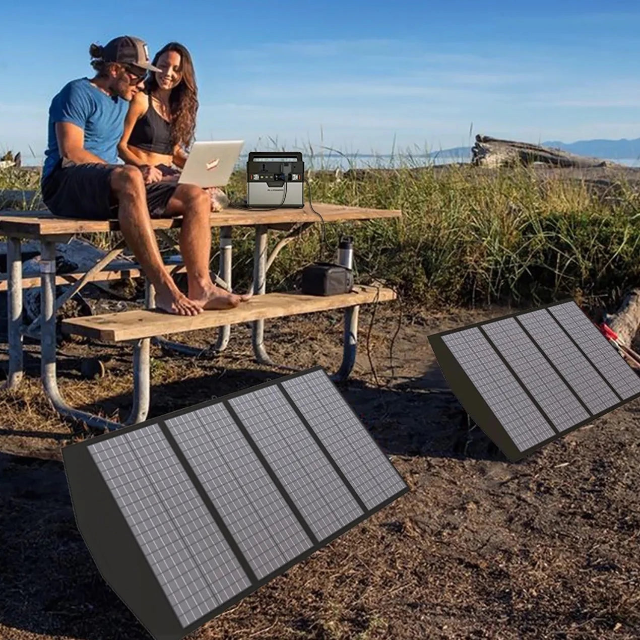 ALLPOWERS Portable Solar Panel for Generator Camping