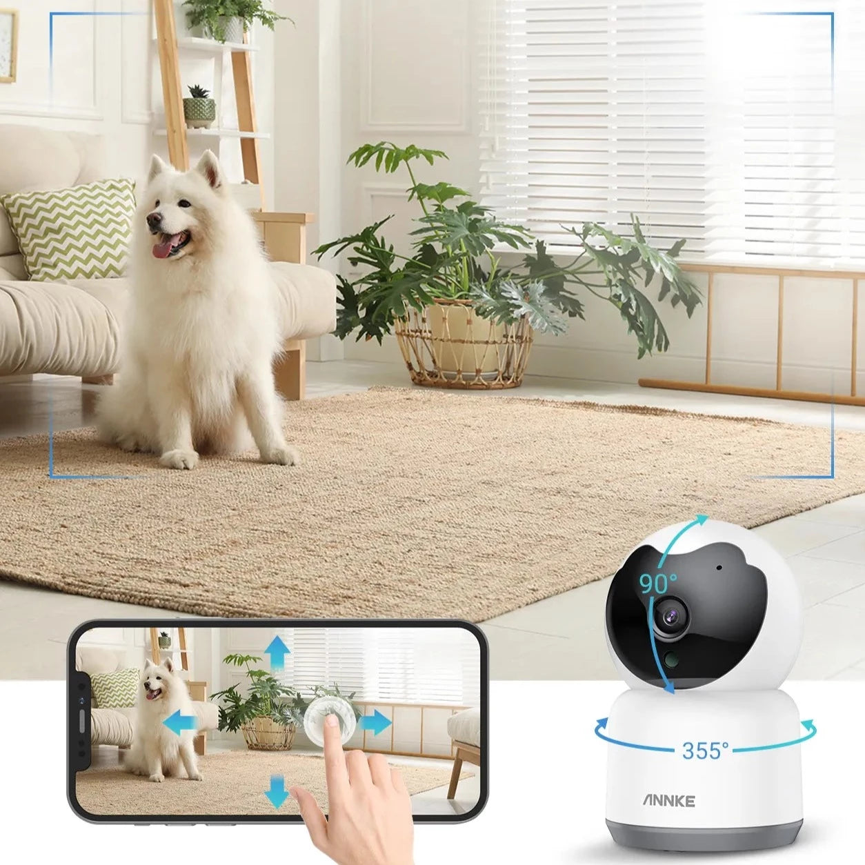 ANNKE 1080p Wireless IP Indoor Camera and Smart Tracking