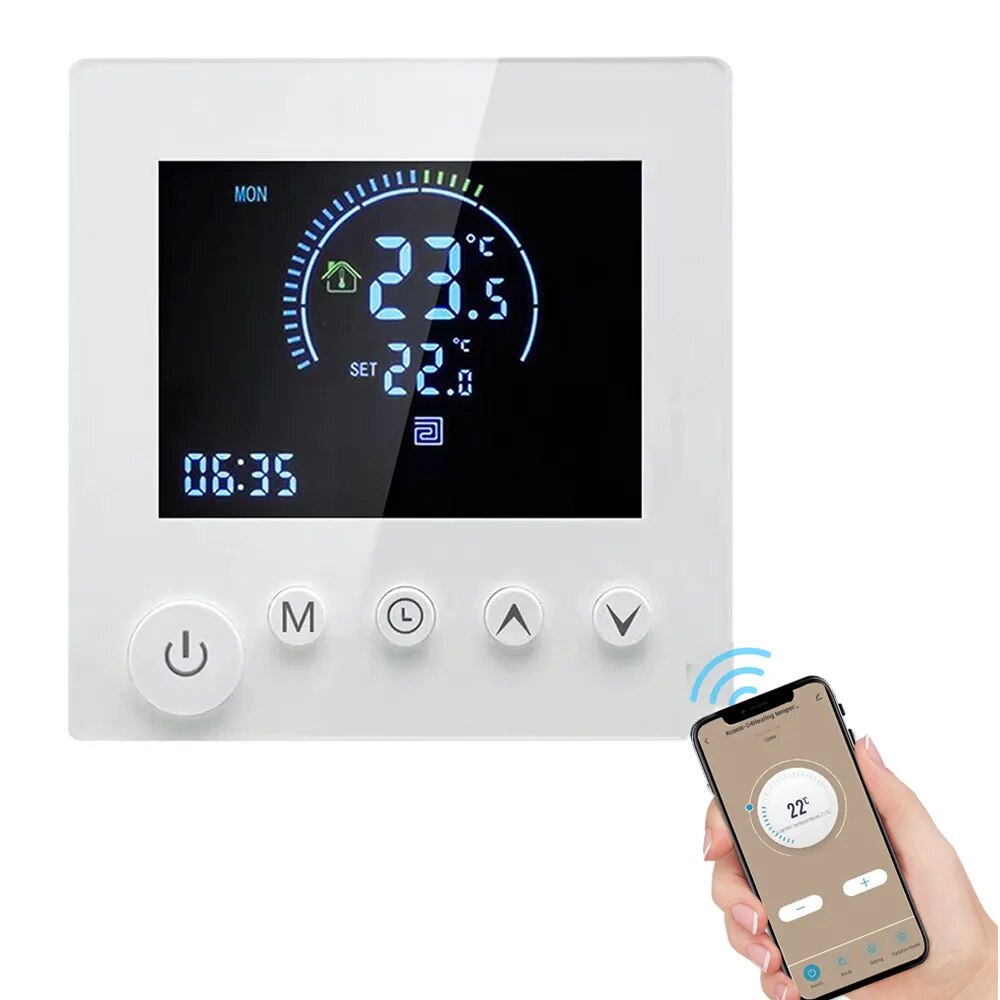 WiFi Smart Wall Thermostat with Tuya App