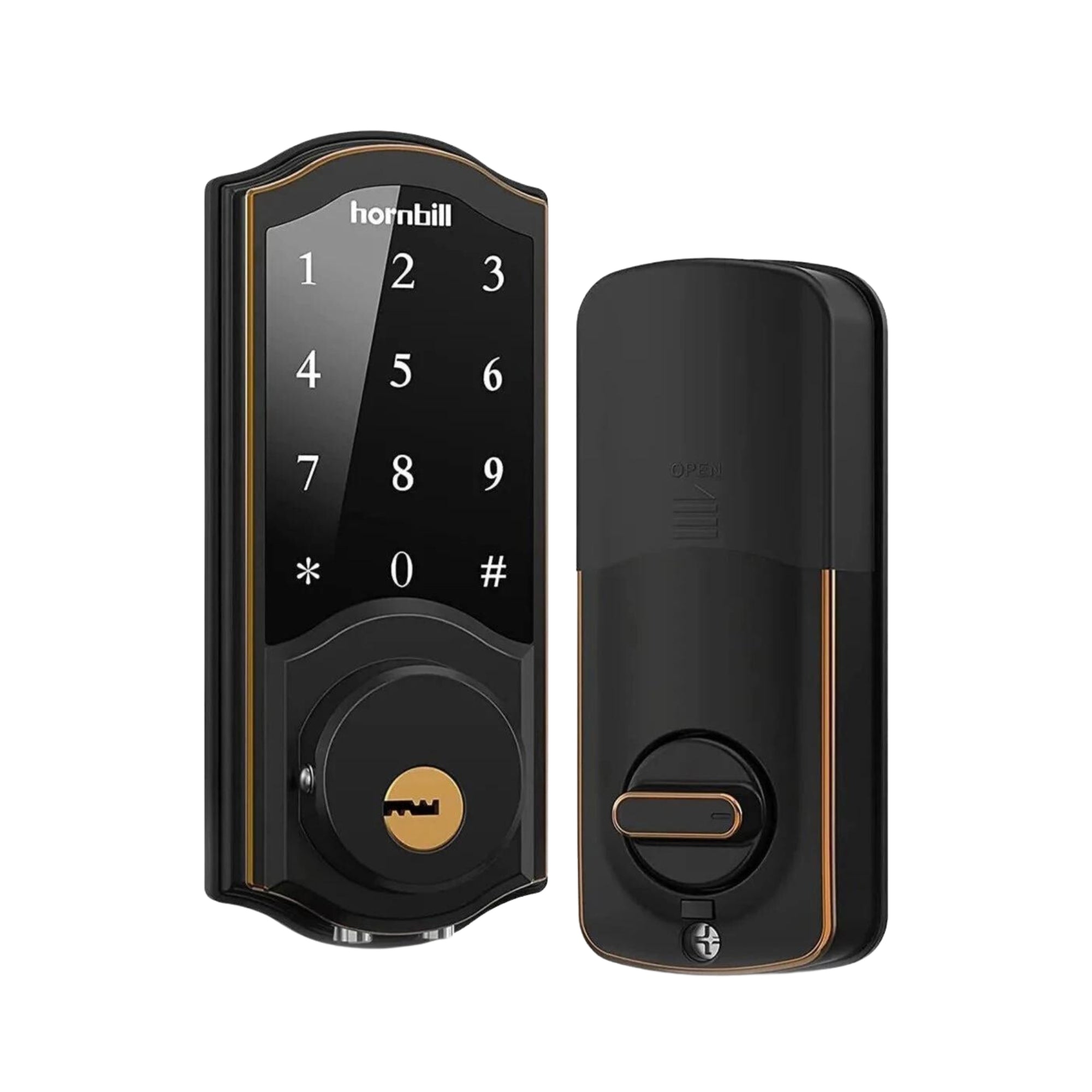 Hornbill Wi-Fi & Bluetooth Smart Lock with Touch Screen Keypad